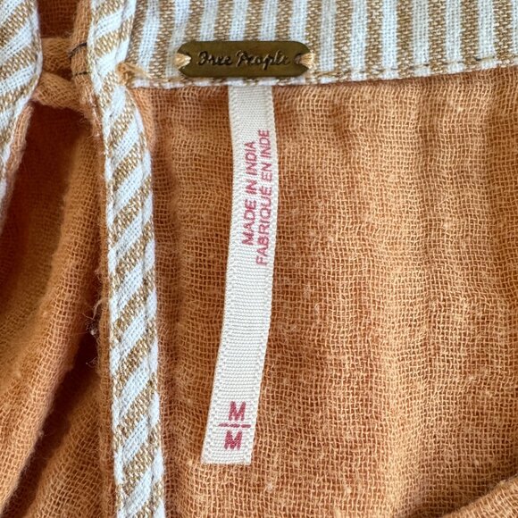 FREE PEOPLE Cotton Muslin Peach Tiered Tunic - Picture 6 of 10